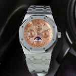 Audemars Piguet 26574 Replica Watches Salmon Dial Metal Wire 41mm