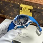 Audemars Piguet 26600 Tourbillon Openworked Best Replica Watch Blue 41mm - Image 7