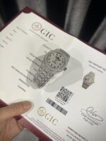 Audemars Piguet Best Replica Watch Royal Oak Custom Moissanite Diamonds 41mm