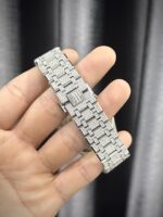 Audemars Piguet Best Replica Watch Royal Oak Custom Moissanite Diamonds 41mm - Image 7