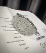Audemars Piguet Best Replica Watch Royal Oak Custom Moissanite Diamonds 41mm - Image 4