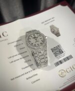 Audemars Piguet Best Replica Watch Royal Oak Custom Moissanite Diamonds 41mm - Image 3