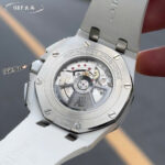 Audemars Piguet Replica Watches Royal Oak Offshore Chronograph 26402CB White Ceramic Rubber Strap 44mm - Image 7