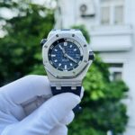 Audemars Piguet Replica Watch Royal Oak 15720ST Blue Dial IP Factory 41mm - Image 3