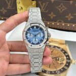 Audemars Piguet Best Replica Watches Royal Oak Chronograph Frosted Gold 26240 Blue Dial APS Factory 41mm