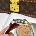 Audemars Piguet Best Replica Watches Royal Oak Chronograph Frosted Gold 26240 Blue Dial APS Factory 41mm - Image 9