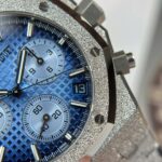 Audemars Piguet Best Replica Watches Royal Oak Chronograph Frosted Gold 26240 Blue Dial APS Factory 41mm - Image 7