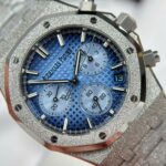 Audemars Piguet Best Replica Watches Royal Oak Chronograph Frosted Gold 26240 Blue Dial APS Factory 41mm - Image 4