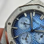 Audemars Piguet Best Replica Watches Royal Oak Chronograph Frosted Gold 26240 Blue Dial APS Factory 41mm - Image 6