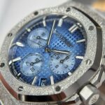 Audemars Piguet Best Replica Watches Royal Oak Chronograph Frosted Gold 26240 Blue Dial APS Factory 41mm - Image 5