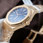 Audemars Piguet 15510R Royal Oak 50th Anniversary Dial Blue Replica Watches 18K Gold Wrapped 41mm - Image 7