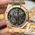 Audemars Piguet Imitation Watches Royal Oak Jumbo Extra-thin Openworked 16204 Skeleton Dial Rose Gold ZF Factory 39mm - Image 3