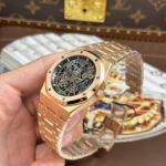 Audemars Piguet Imitation Watches Royal Oak Jumbo Extra-thin Openworked 16204 Skeleton Dial Rose Gold ZF Factory 39mm - Image 5
