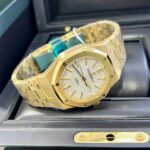 Audemars Piguet Copies Watches Royal Oak 15450 Yellow Gold IP Factory 37mm - Image 3