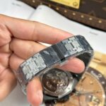 Audemars Piguet Imitation Watch Royal Oak Chronograph 26240 Black Ceramic Charcoal Blue Dial APS 41mm - Image 12