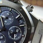 Audemars Piguet Imitation Watch Royal Oak Chronograph 26240 Black Ceramic Charcoal Blue Dial APS 41mm - Image 7