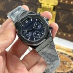 Audemars Piguet Imitation Watch Royal Oak Chronograph 26240 Black Ceramic Charcoal Blue Dial APS 41mm - Image 2