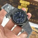 Audemars Piguet Imitation Watch Royal Oak Chronograph 26240 Black Ceramic Charcoal Blue Dial APS 41mm - Image 3