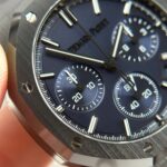 Audemars Piguet Imitation Watch Royal Oak Chronograph 26240 Black Ceramic Charcoal Blue Dial APS 41mm - Image 6