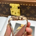 Audemars Piguet Replica Watches Royal Oak Chronograph Frosted Gold 26240 Blue Dial APS Factory 41mm - Image 8