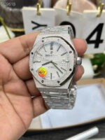 Audemars Piguet Imitation Watches Royal Oak Frosted Gold 15410 White Dial APS Facory 41mm - Image 5