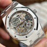 Audemars Piguet Replica Watches Royal Oak Jumbo Extra-thin Openworked 16204 Skeleton Dial ZF Factory 39mm - Image 4