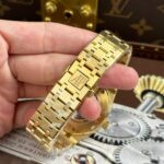 Audemars Piguet Copies Watches Royal Oak Openworked Yellow 15407 Skeleton Dial THB Factory 41mm - Image 14