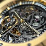 Audemars Piguet Copies Watches Royal Oak Openworked Yellow 15407 Skeleton Dial THB Factory 41mm - Image 10