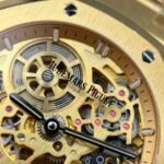 Audemars Piguet Knock Off Watches Royal Oak Jumbo Extra-thin Openworked 16204 Skeleton Dial Yellow ZF Factory 39mm - Image 6