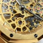 Audemars Piguet Knock Off Watches Royal Oak Jumbo Extra-thin Openworked 16204 Skeleton Dial Yellow ZF Factory 39mm - Image 9