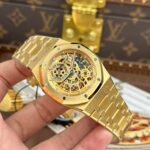 Audemars Piguet Knock Off Watches Royal Oak Jumbo Extra-thin Openworked 16204 Skeleton Dial Yellow ZF Factory 39mm - Image 2