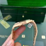 Audemars Piguet Replica Watch Royal Oak 15400 Gold Wrapped Black Dial ZF 41mm - Image 6