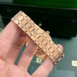 Audemars Piguet Replica Watch Royal Oak 15400 Gold Wrapped Black Dial ZF 41mm - Image 10