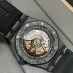 爱彼（Audemars Piguet）皇家橡树系列15400复刻腕表，碳纤维表盘，黑色，41毫米 - Image 9