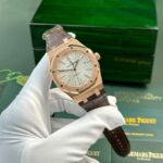 Audemars Piguet Royal Oak 15400 Rose Gold Fake Watch White Dial IP Factory 41mm - Image 2
