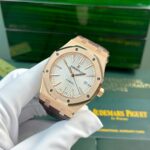 Audemars Piguet Royal Oak 15400 Rose Gold Fake Watch White Dial IP Factory 41mm - Image 4
