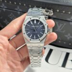 Audemars Piguet Royal Oak 15400ST Copies Watches Blue Dial Metal Wire APS Factory 41mm