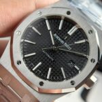 Audemars Piguet Royal Oak 15400ST Copies Watch Black Dial Metal Wire APS Factory 41mm - Image 4