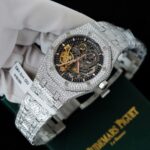 Audemars Piguet Royal Oak 15407 Custom Full Moissanite Diamonds Hong Kong 41mm - Image 5
