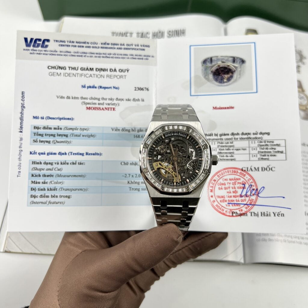 Dong-Ho-Audemars-Piguet-Royal-Oak-15412BC-Skeleton-Do-Moissanite-8.jpg Audemars Piguet Royal Oak 15412BC Skeleton Moissanite Replica Watch 41mm - Image 1