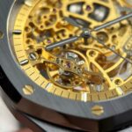 Audemars Piguet Royal Oak 15416 Skeleton Dial Replica Watches Black Ceramic THB Factory 41mm - Image 8