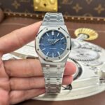 Audemars Piguet Royal Oak 15450 Replica Watches Blue Dial Automatic Movement ZF Factory 37mm