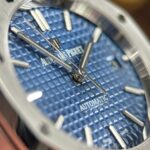 Audemars Piguet Royal Oak 15450 Replica Watches Blue Dial Automatic Movement ZF Factory 37mm - Image 8