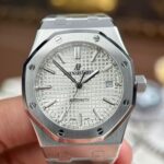 Audemars Piguet Royal Oak 15450 Knock Off Watches White Dial Automatic Movement ZF Factory 37mm - Image 4
