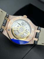 Audemars Piguet Royal Oak 15500OR Replica Watch Leather Strap 41mm - Image 4