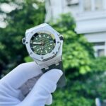 Audemars Piguet Replica Watches Royal Oak 15720ST Green Dial IP Factory 42mm - Image 2