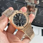 Audemars Piguet Replica Watch Royal Oak 26240 Rose Gold Dial Black APS Factory 41mm - Image 3