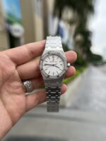 Audemars Piguet Clone Watch Royal Oak White Dial Metal Wire 34mm