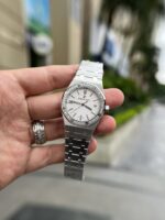 Audemars Piguet Clone Watch Royal Oak White Dial Metal Wire 34mm - Image 3