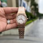 Audemars Piguet Fake Watch Royal Oak Rose Gold White Dial 34mm